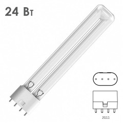 Лампа бактерицидная Osram HNS L 24W 4P 2G11 Ld40х314mm специальная безозоновая