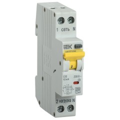 Дифференциальный автомат одномодульный АВДТ32М С32А  10мА тип АС 4,5кА ИЭК