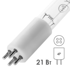 Лампа бактерицидная LightBest GPH 436T5L/4P 21W 436mm специальная безозоновая