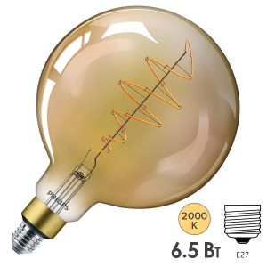 Лампа светодиодная Philips LED Classic-giant 6.5W (40W) E27 G200 GOLD DIM 470Lm (871869680347900)