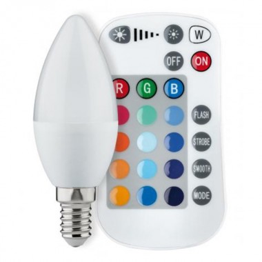 Купить Светодиодная лампа Paulmann свеча RGB LED 3,5W 230V E14 с ИК-пультом