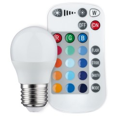 Светодиодная лампа Paulmann шарик LED 3,5W 230V E27 с ИК-пультом