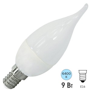 Отзывы Лампа светодиодная свеча на ветру FL-LED CA37 9W 6400К 220V E14 840Lm 37x108mm