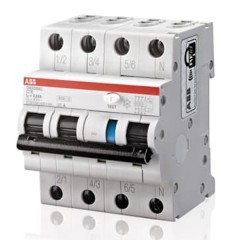 Дифференциальный автомат ABB 4-полюсный DS203NC C20 AC 300мА 6кА  4 модуля