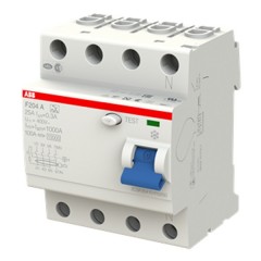 УЗО ABB F204 A-100/0,3 4-х полюсное тип A 100A 300mA 4 модуля