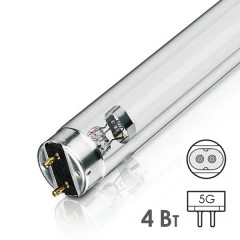 Лампа бактерицидная LIH ULC 4W T5 G5 L 134,7mm специальная безозоновая
