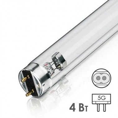 Отзывы Лампа бактерицидная LIH ULC 4W T5 G5 L 134,7mm специальная безозоновая