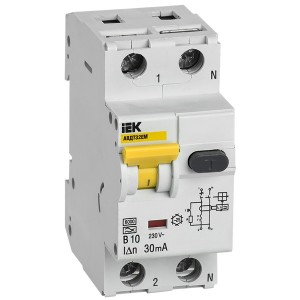 Автоматический выключатель дифференциального тока АВДТ32EM В10 30мА тип А ИЭК (автомат)