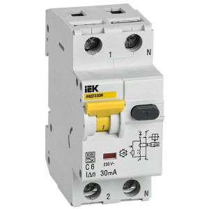 Автоматический выключатель дифференциального тока АВДТ32EM С6 30мА тип А ИЭК (автомат)
