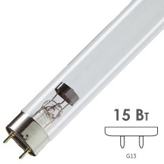 Лампа бактерицидная UVC G15 T8 15W G13 L438mm специальная безозоновая TDM