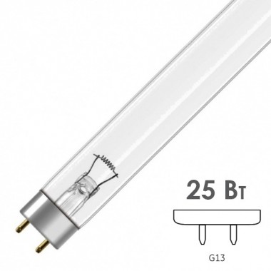 Обзор Лампа бактерицидная Osram HNS G25 25W T8 G13 L438mm специальная безозоновая