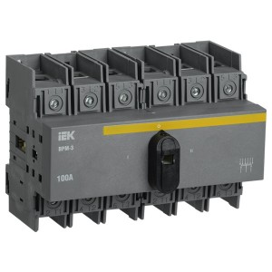 Выключатель-разъединитель модульный ВРМ-3 3P 125А IEK реверсивный 8 модулей