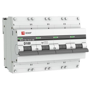 Отзывы Автоматический выключатель 4P 100А (D) 10kA ВА 47-100 EKF PROxima (автомат)