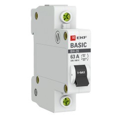 Выключатель нагрузки 1P 63А ВН-29 EKF Basic