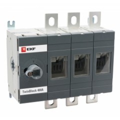 Рубильник   400A 3P без рукоятки управления TwinBlock EKF PROxima