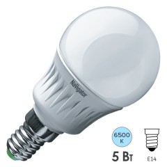 Лампа Navigator 61 252 NLL-P-G45-5-230-6.5K-E14