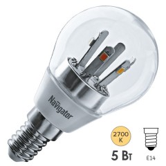 Лампа Navigator 71 294 NLL-G45-5-230-2.7K-E14-CL