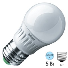 Лампа Navigator 61 253 NLL-P-G45-5-230-6.5K-E27