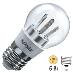Лампа Navigator 71 295 NLL-G45-5-230-2.7K-E27-CL