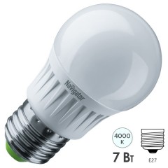 Лампа Navigator 61 381 NLL-G45-7-230-4K-E27-DIMM