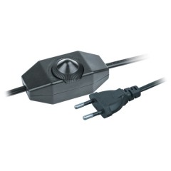 Шнур Navigator 61 603 NPS-FS02-170-2x0.5-BL 1.7 м с диммируемым выкл. черный