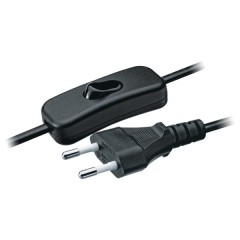 Шнур Navigator 94 668 NPS-FS-170-2x0.75-BL 1.7м с выкл. чёрный