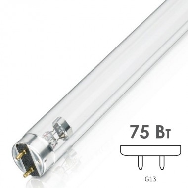 Купить Лампа бактерицидная LEDVANCE TIBERA T8 75W G13 UVC 253,7nm L1213mm специальная безозоновая