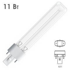 Лампа бактерицидная LightBest LBCQ 11W G23 специальная безозоновая кварцевое стекло