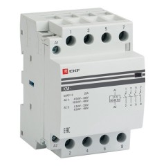 Контактор модульный КМ 40А 4NО 24В AC 3 модуля EKF PROxima