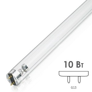 Лампа бактерицидная LightTech LTC 10W T8 G13 L331,5mm специальная безозоновая