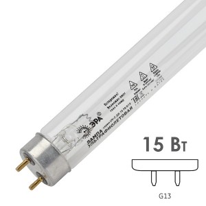 Купить Лампа бактерицидная ЭРА UV-С ДБ 15 Т8 G13 L438mm специальная безозоновая
