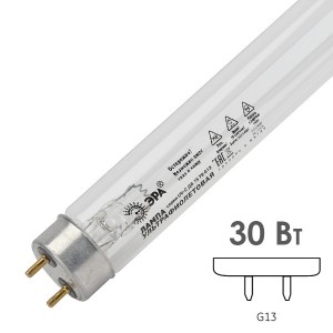 Обзор Лампа бактерицидная ЭРА UV-С ДБ 30 Т8 G13 L895mm специальная безозоновая