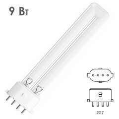 Лампа бактерицидная LightBest LBCQ 9W 2G7 специальная безозоновая кварцевое стекло