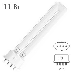 Лампа бактерицидная LightBest LBCQ 11W 2G7 специальная безозоновая кварцевое стекло