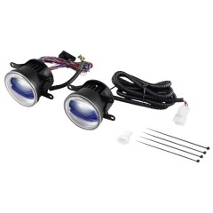 Противотуманные фары + ДХО OSRAM "орлиный глаз" / голубой  LEDFOG103 BL 12V 4 / 12W LEDRIVING 2