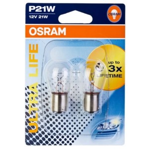 Лампа 7506ULT-02B P21W 12V 21W BA15s (4 года гарантии) ULTRA LIFE OSRAM