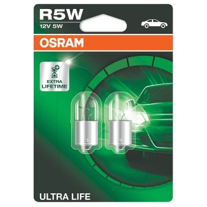 Лампа 5007ULT-02B R5W 12V 5W BA15s (4 года гарантии) ULTRA LIFE OSRAM