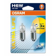 Лампа 64132ULT-02B H6W 12V 6W BAX9s (4 года гарантии) ULTRA LIFE OSRAM