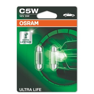 Лампа 6418ULT-02B C5W 12V 5W SV8.5-8 (4 года гарантии) ULTRA LIFE OSRAM