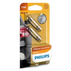 Лампа 13844B2 C5W 24V-5W (SV8,5) (блистер 2шт.) PHILIPS