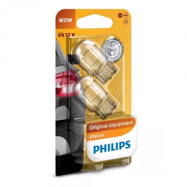 Купить Лампа 12065B2 W21W 12V-21W (W3x16d) (блистер 2шт.) PHILIPS