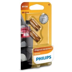 Лампа 12396NAB2 WY5W 12V-5W (W2.1X9.5d) (блистер 2шт.) PHILIPS