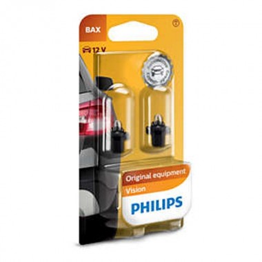 Обзор Лампа 12597B2 BAX 12V-1,2W (BAX8.3s/1.35) Black (блистер 2шт.) PHILIPS