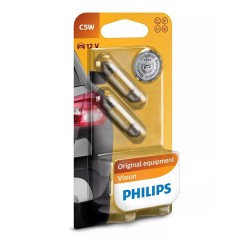 Лампа 12844B2 C5W 12V-5W (SV8,5-35/11) (блистер 2шт.) PHILIPS