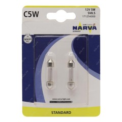 Лампа 17125B2 C5W 12V-5W (SV8,5-35/11) (блистер 2шт.) NARVA