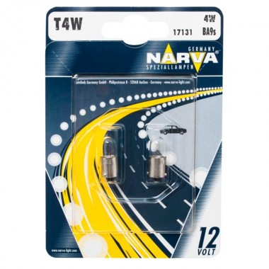 Отзывы Лампа 17131B2 T4W 12V-4W (BA9s) (блистер 2шт.) NARVA