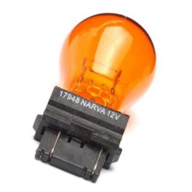 Обзор Лампа 17948 S-8 P27/7W 12.8/14V-27/7W (W2,5x16d) (3157NA) Orange NARVA