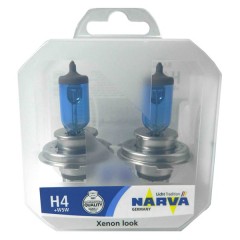 Лампа 98015 H4 12V-100/90W (P43t) (белый свет) RPW+W5W 12V-5W (W2,1x9,5d) (в уп. по 2 шт.) RPW NARVA