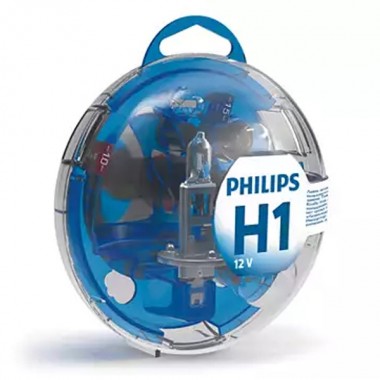 Купить Набор автоламп 55717EBKM H1 12V- 55W (P14,5s) Essential Box PHILIPS
