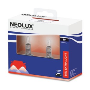 Лампа N448EL H1 12V 55W P14.5s (+50% больше света) (64150SV2-DUOBOX) Extra Light NEOLUX (уп. 2шт)